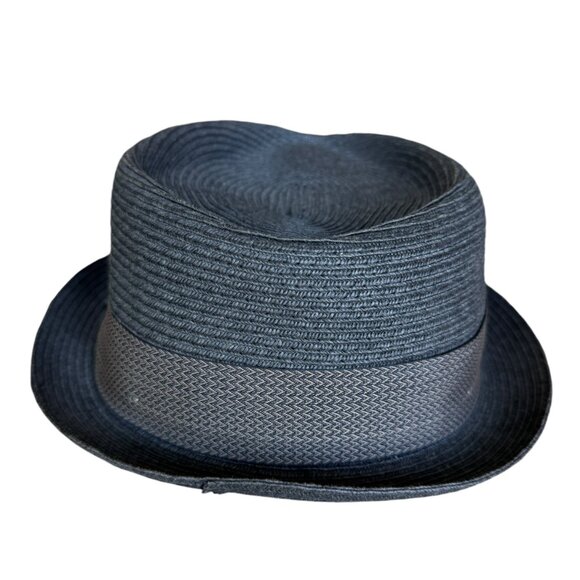 Goorin Bros Sz XL Fedora Cap Hat Banded Black Derby Dapper Retro Paper Clean 22" - Picture 3 of 16